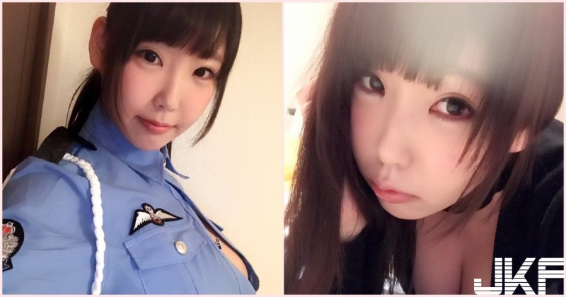 巨乳女警「J罩杯視角」畫面超兇悍！自拍釦子差點爆開真的好猛&#8230;