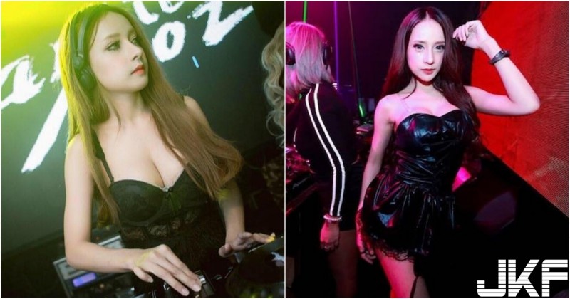 超火辣「女DJ」工作秀美背，白嫩一片全場聚焦，跟著音樂躁起來～