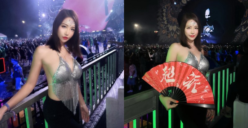 超派！長腿原民混血女神《金娜娜》爆乳看演唱會　現場氣氛更升溫